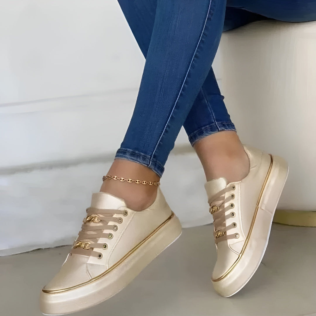 Alexya | Women's Shock-Absorbing Lace-Up Casual Sneakers