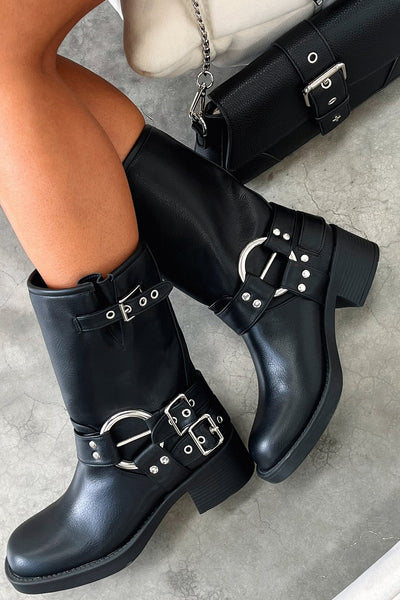 Sofia | Black Short Boots