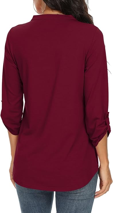 Arabella | Women's Flowy Chiffon V-Neck Petal Sleeve Blouse