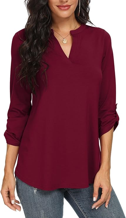 Arabella | Women's Flowy Chiffon V-Neck Petal Sleeve Blouse