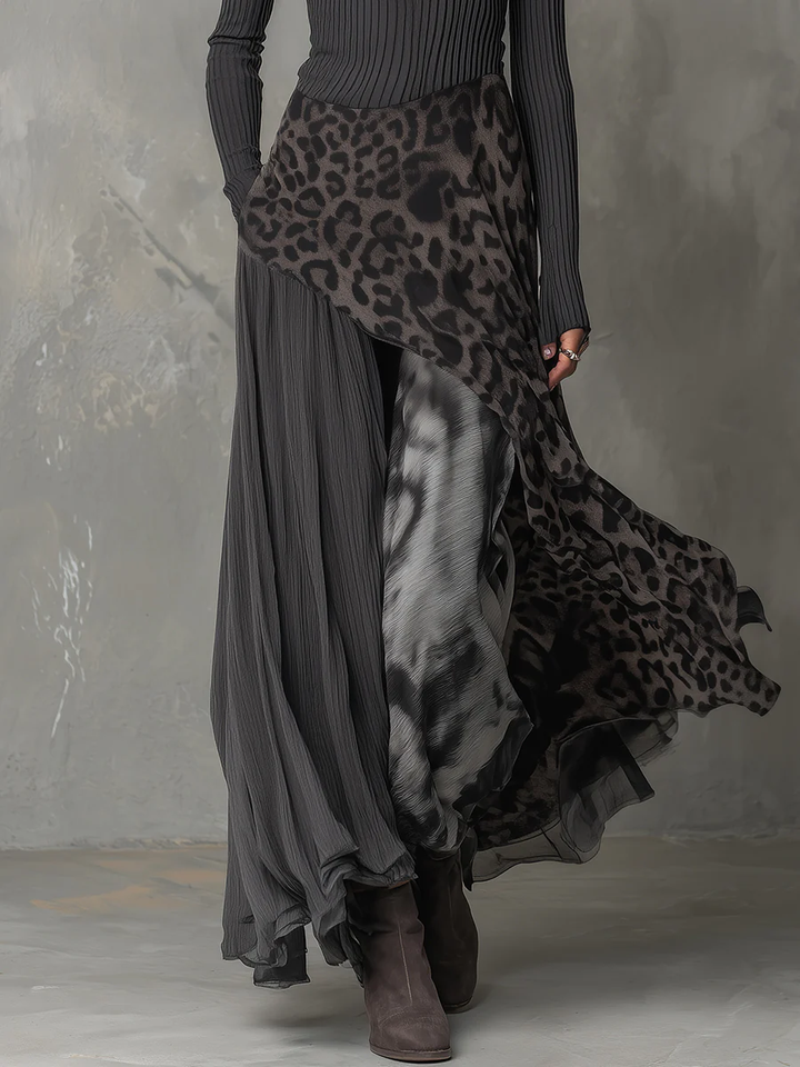 Arabella | Women's Striped Irregular-Hem Boho Maxi Dress