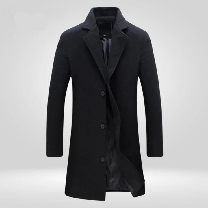 Arnaud | Men's Single-Breasted Notch Lapel Overcoat
