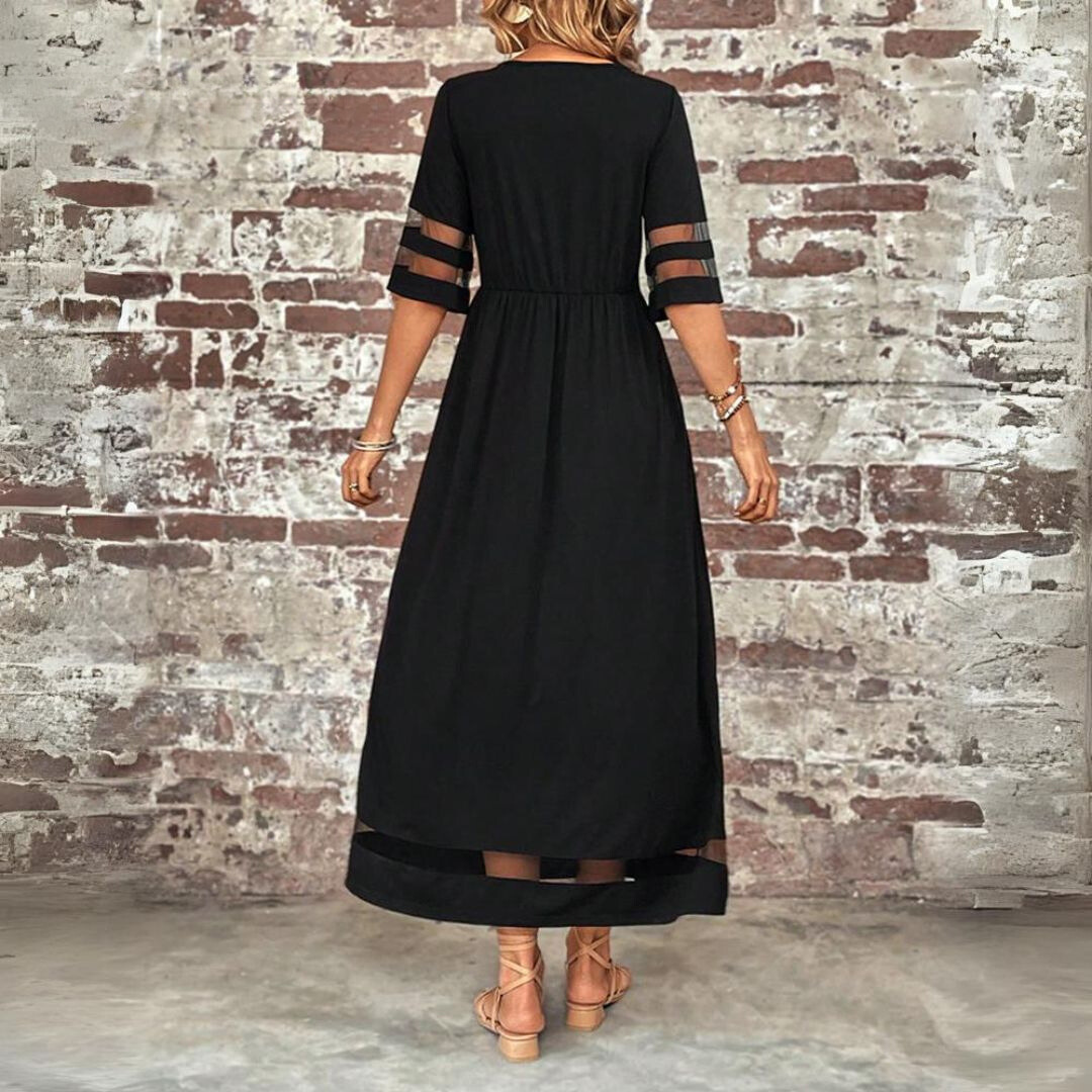 Aubrielle | Women's Flattering Empire-Waist Midi Dress