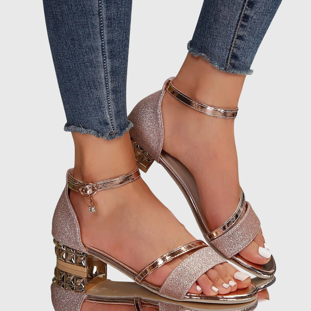 Aurelia | Women's Adjustable Cushioned Ergonomic Heeled Sandals