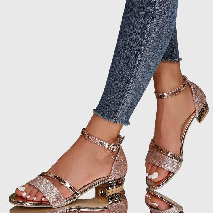 Aurelia | Women's Adjustable Cushioned Ergonomic Heeled Sandals