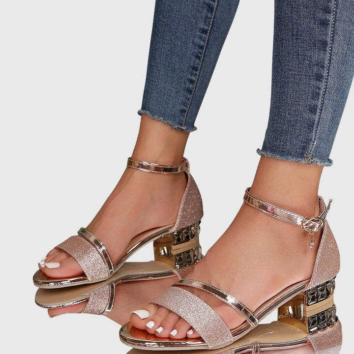 Aurelia | Women's Adjustable Cushioned Ergonomic Heeled Sandals