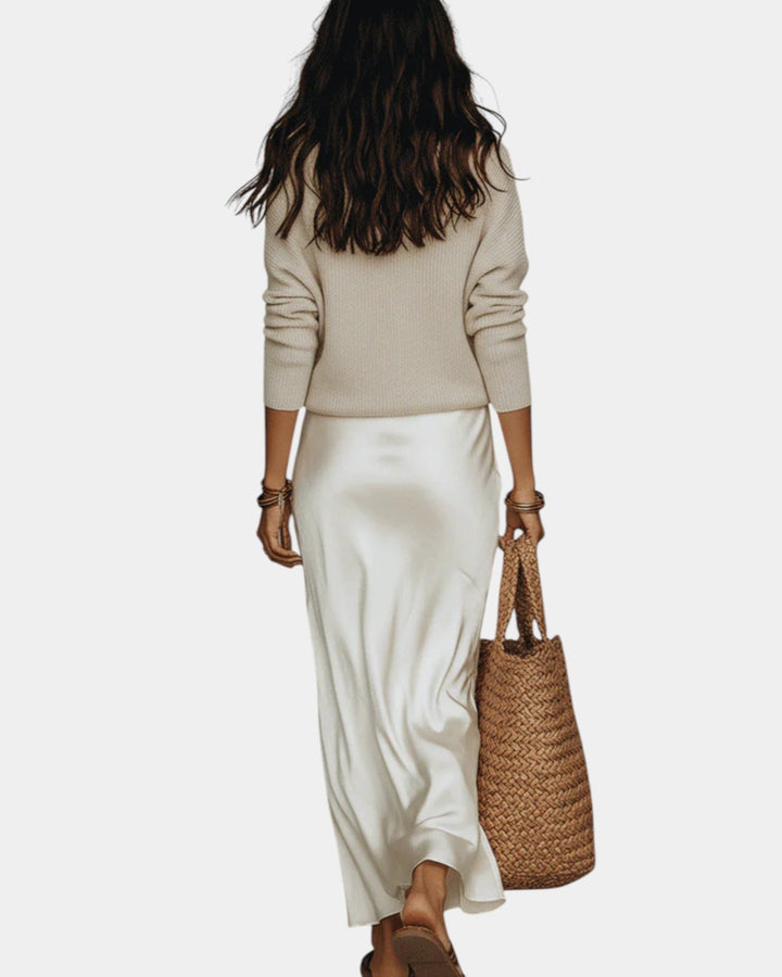 Bérénice | Women's Refined Satin-Effect Fluid Blouse