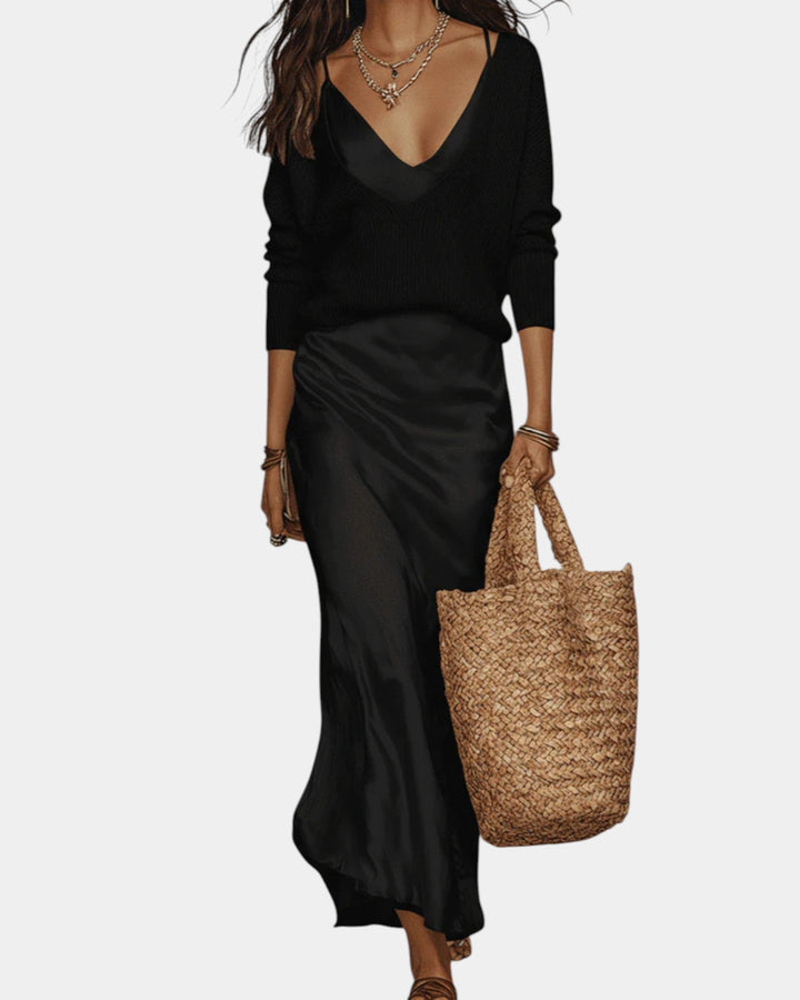 Bérénice | Women's Refined Satin-Effect Fluid Blouse