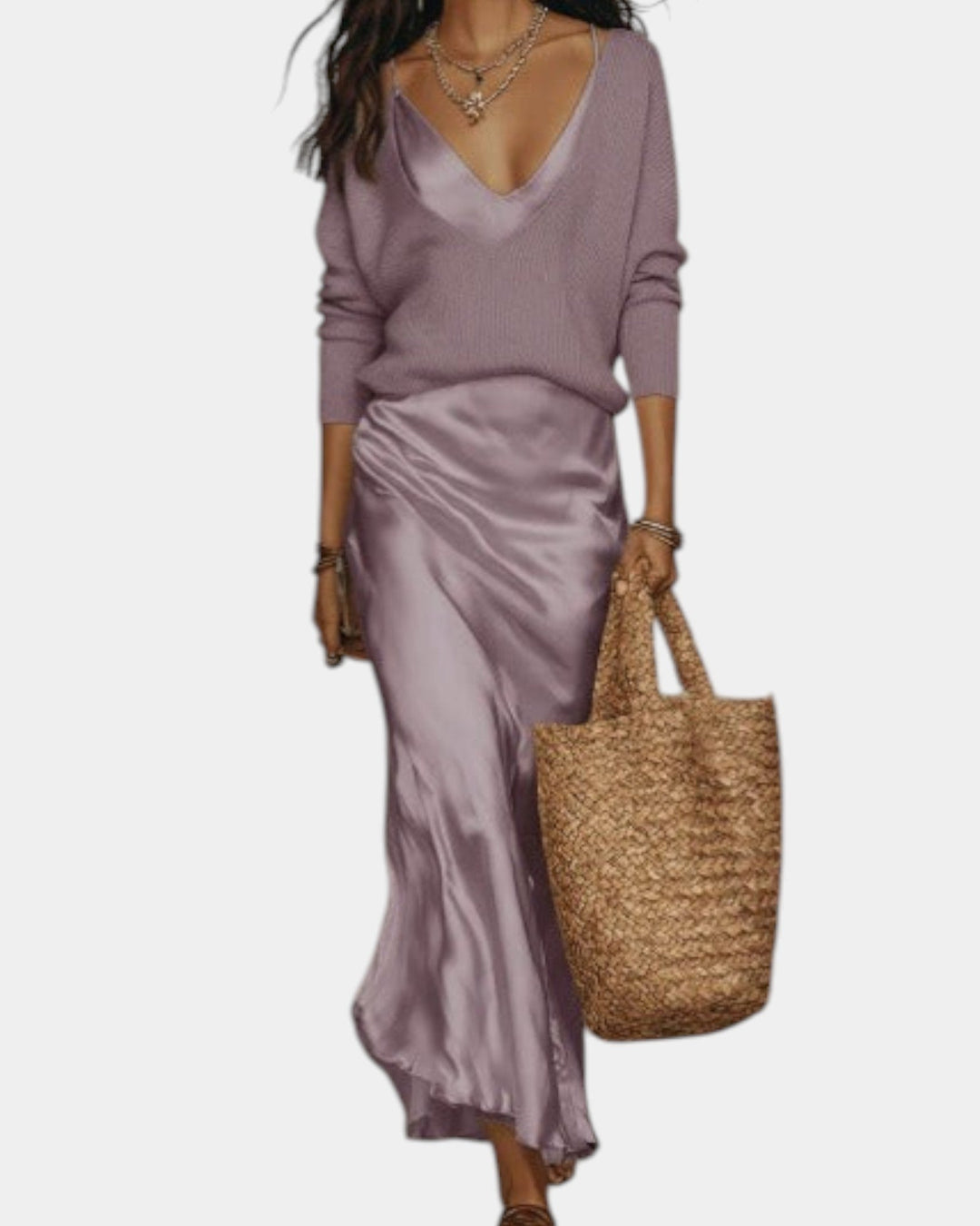 Bérénice | Women's Refined Satin-Effect Fluid Blouse