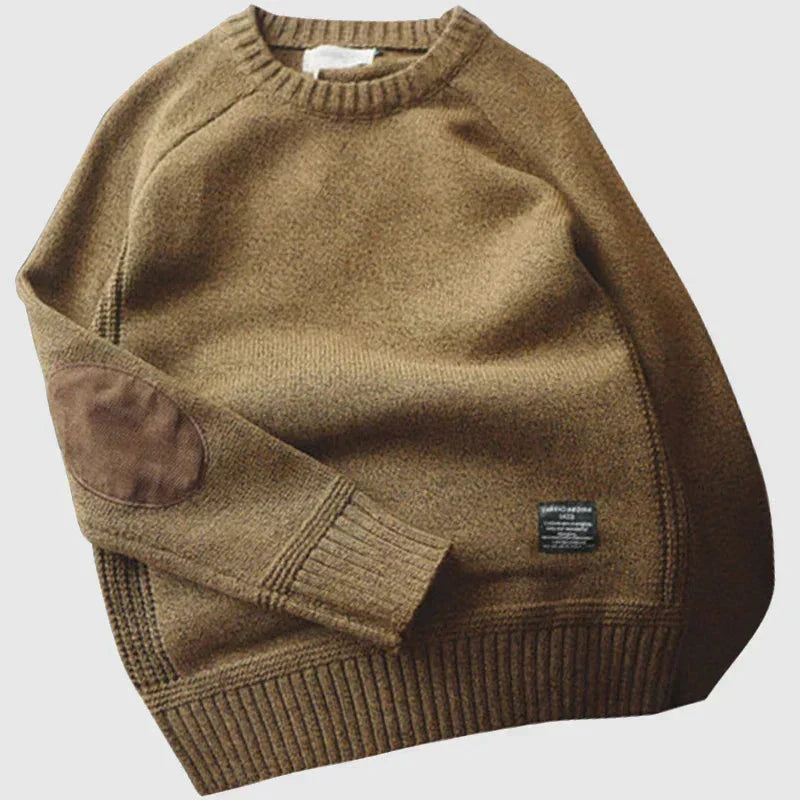 Barnabe | Men's Elbow Patch Knit Sweater