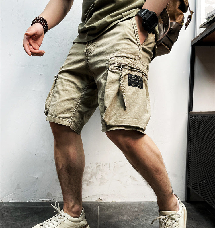 Baron | Men's Drawstring Outdoor Cotton Twill Cargo Shorts