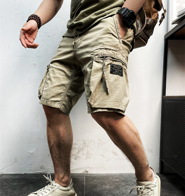 Baron | Men's Drawstring Outdoor Cotton Twill Cargo Shorts