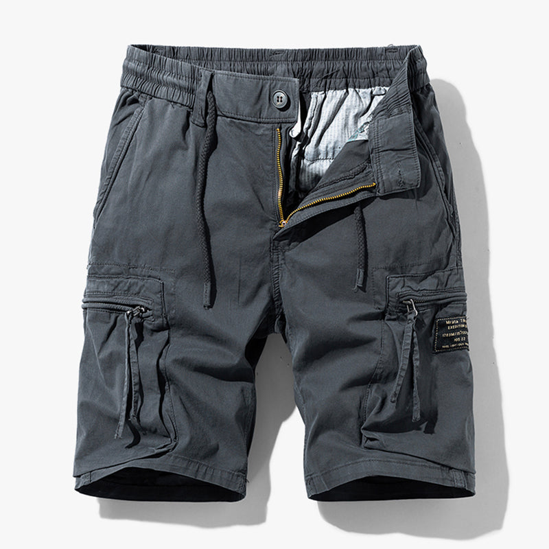 Baron | Men's Drawstring Outdoor Cotton Twill Cargo Shorts