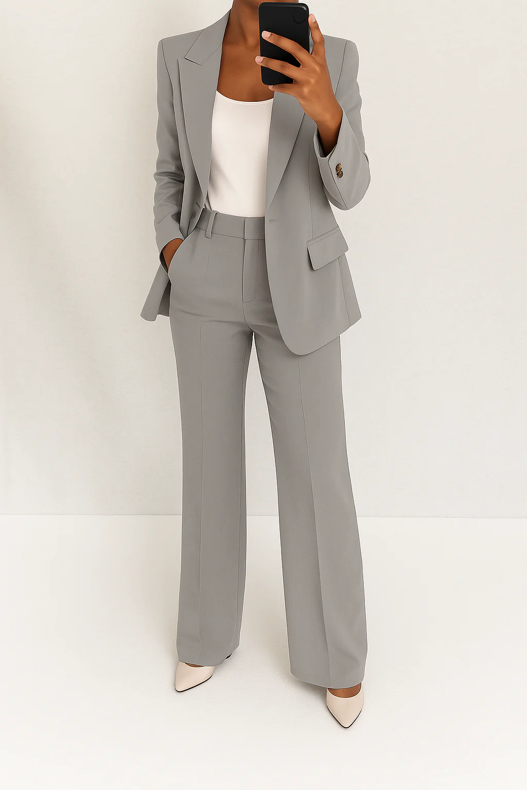 Beatrice | Women's Notched-Collar Tailored Two-Piece Suit