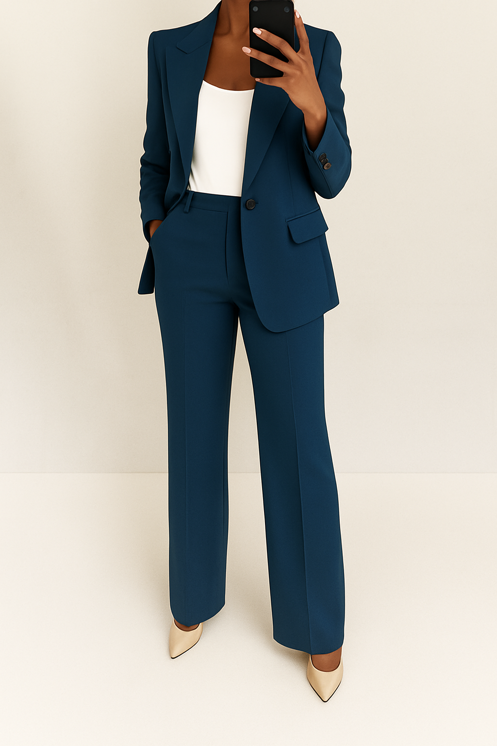 Beatrice | Women's Notched-Collar Tailored Two-Piece Suit