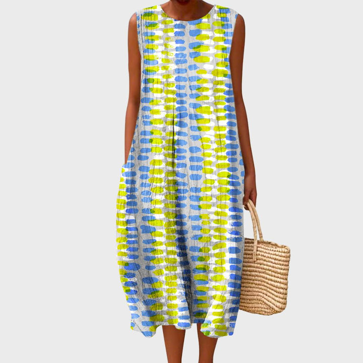 Beatrix | Women's Simple Elegant Flowing Knee Length Midi Dress