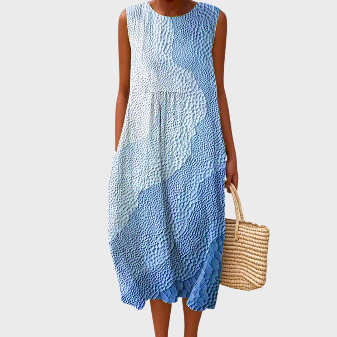 Beatrix | Women's Simple Elegant Flowing Knee Length Midi Dress