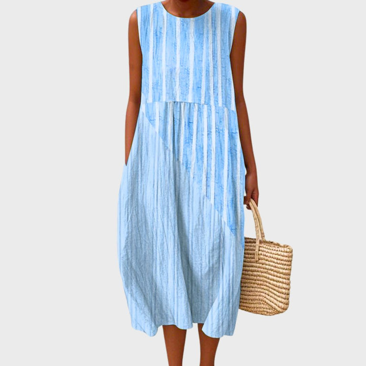 Beatrix | Women's Simple Elegant Flowing Knee Length Midi Dress