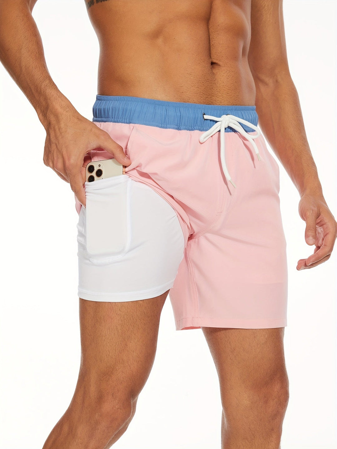 Bennett | Men's Knee Length Inner Pocket Panel Swimming Shorts