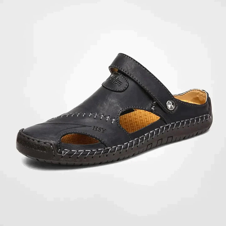 Benny | Men's Closed Toe Leather Outdoor Sandals