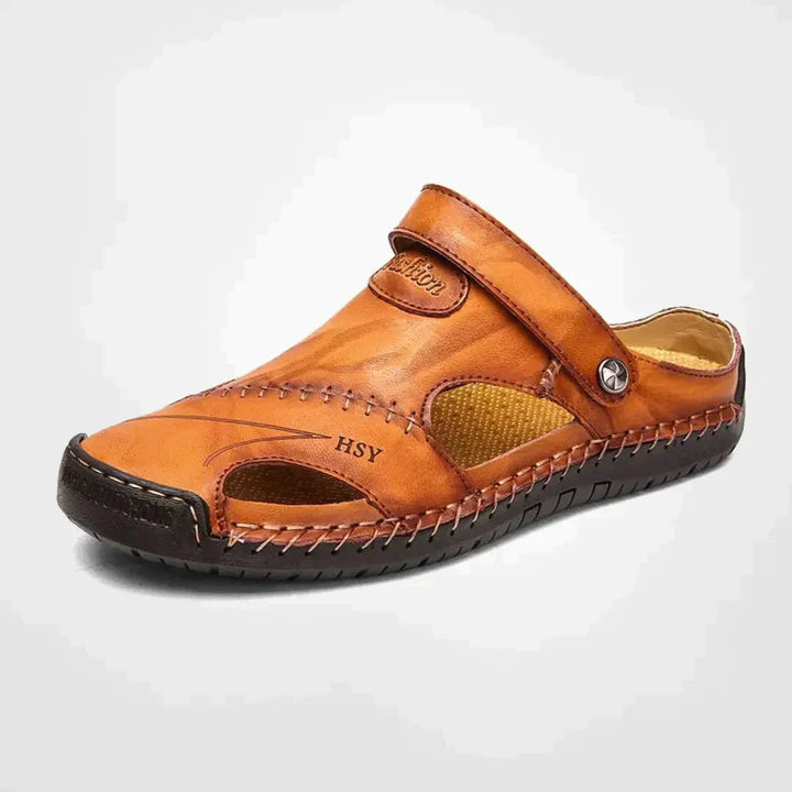 Benny | Men's Closed Toe Leather Outdoor Sandals