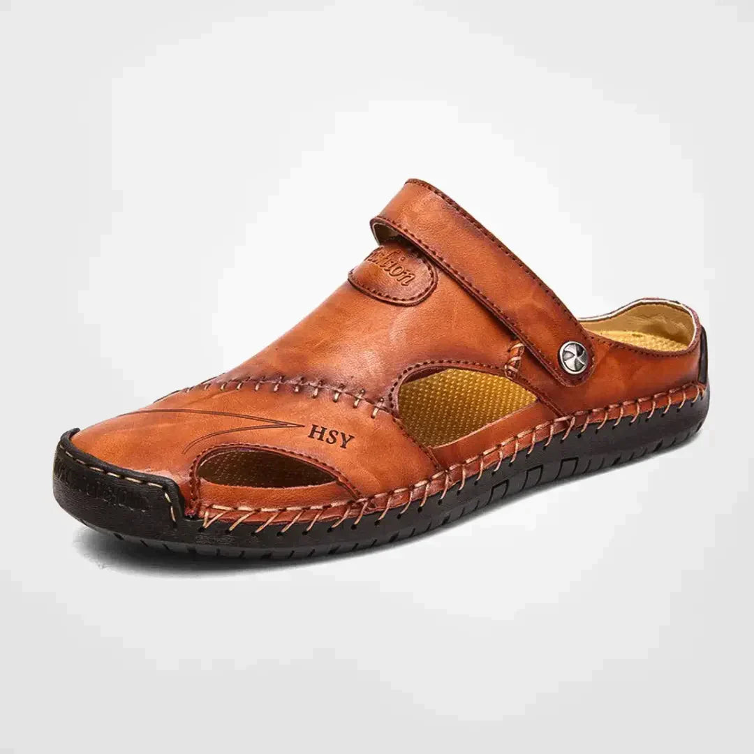 Benny | Men's Closed Toe Leather Outdoor Sandals