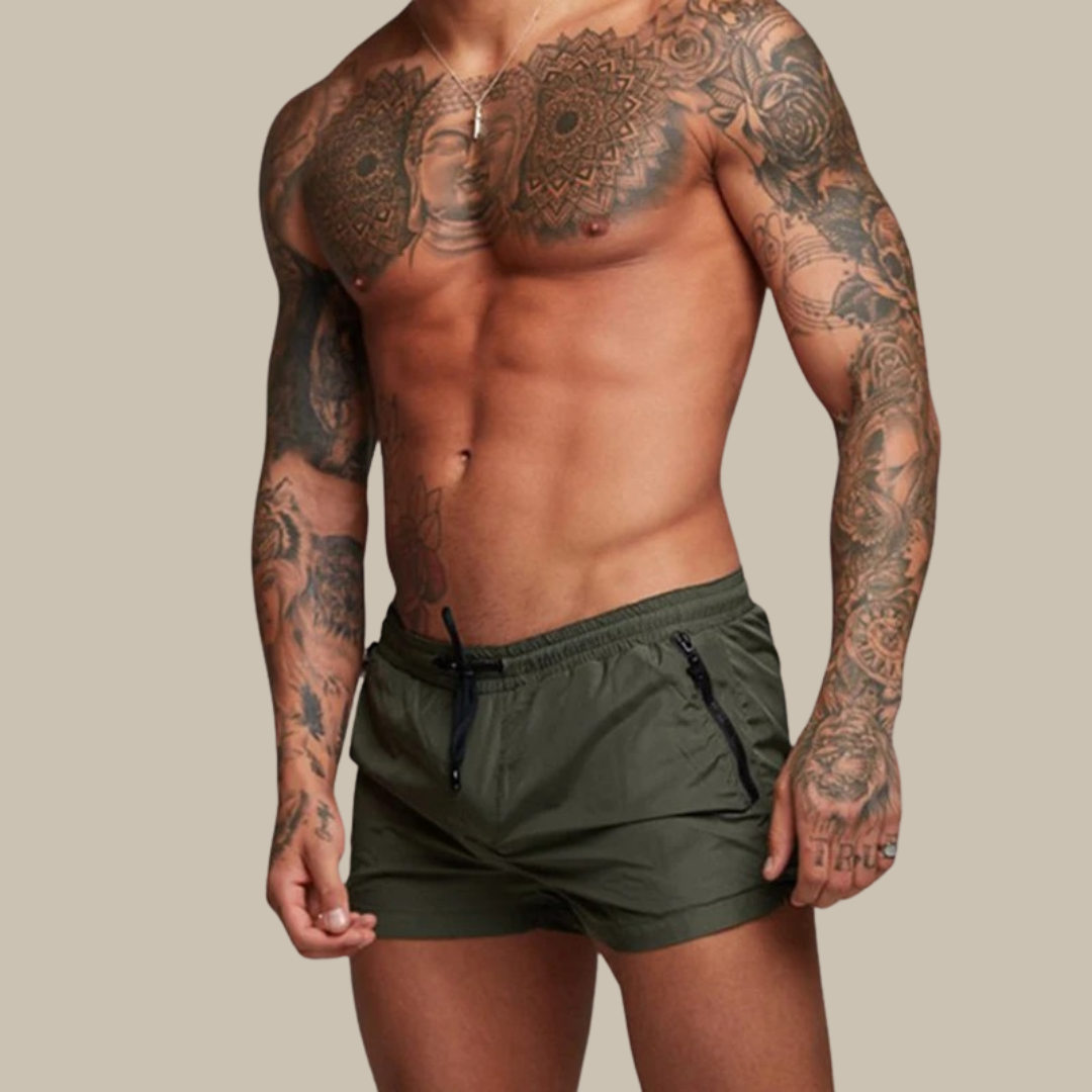 Billy | Men's Stretch Quick-Dry Drawstring Swim Trunks