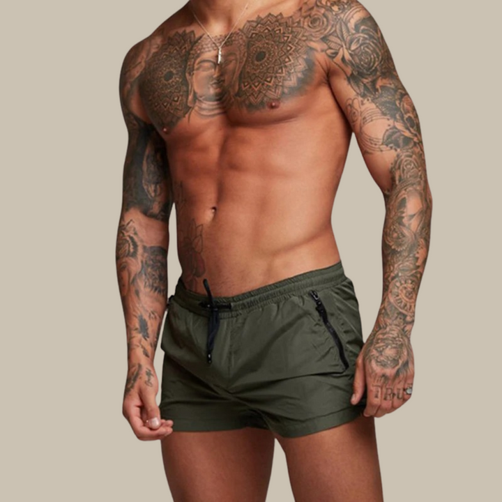 Billy | Men's Stretch Quick-Dry Drawstring Swim Trunks