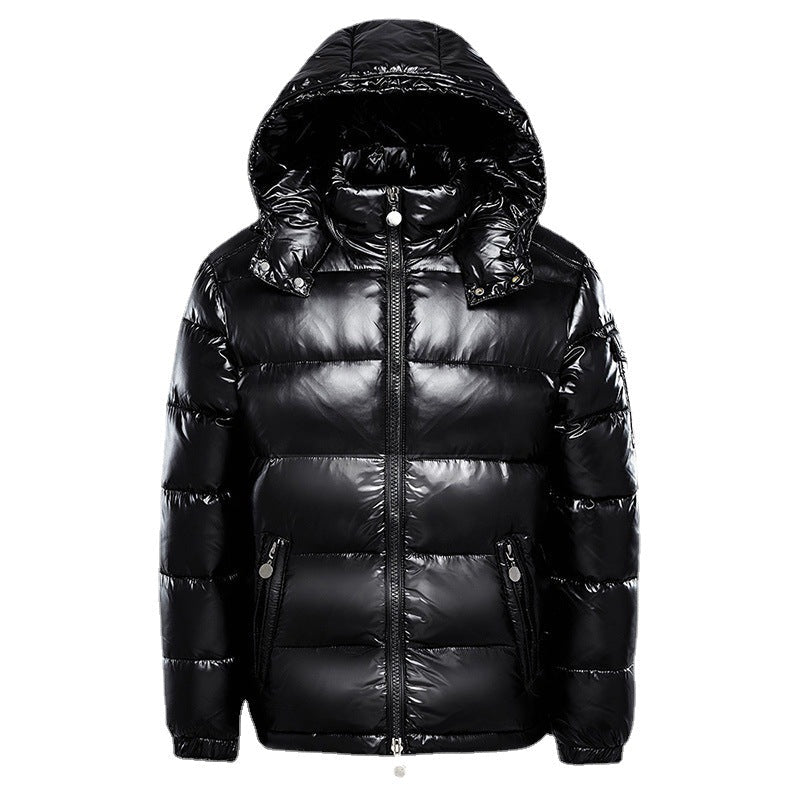 Bohemond | Men's High Shine Hooded Puffer Jacket