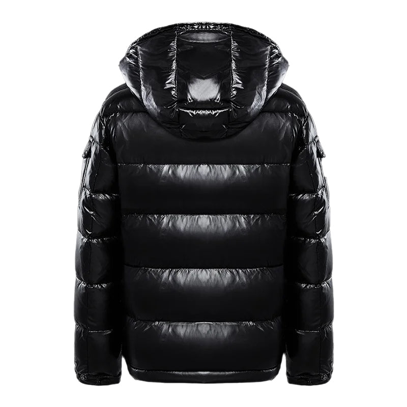 Bohemond | Men's High Shine Hooded Puffer Jacket