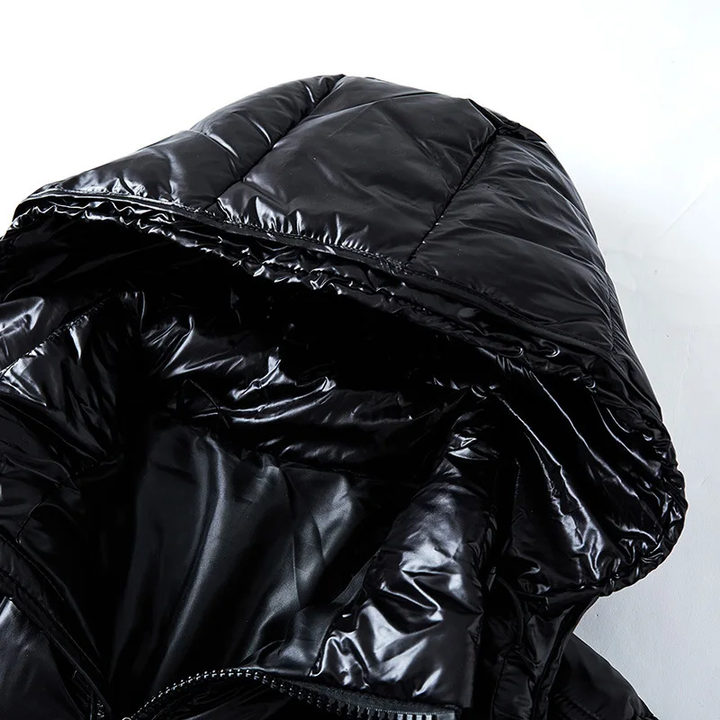 Bohemond | Men's High Shine Hooded Puffer Jacket