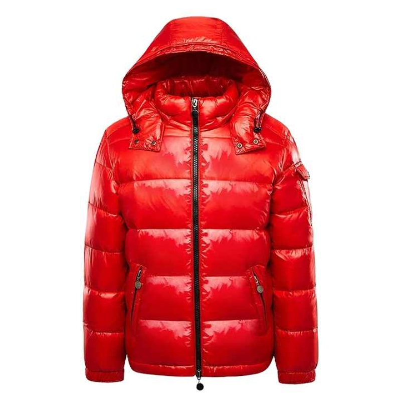 Bohemond | Men's High Shine Hooded Puffer Jacket