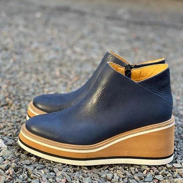 Petronille | Women's Platform Wedge Chelsea Boots