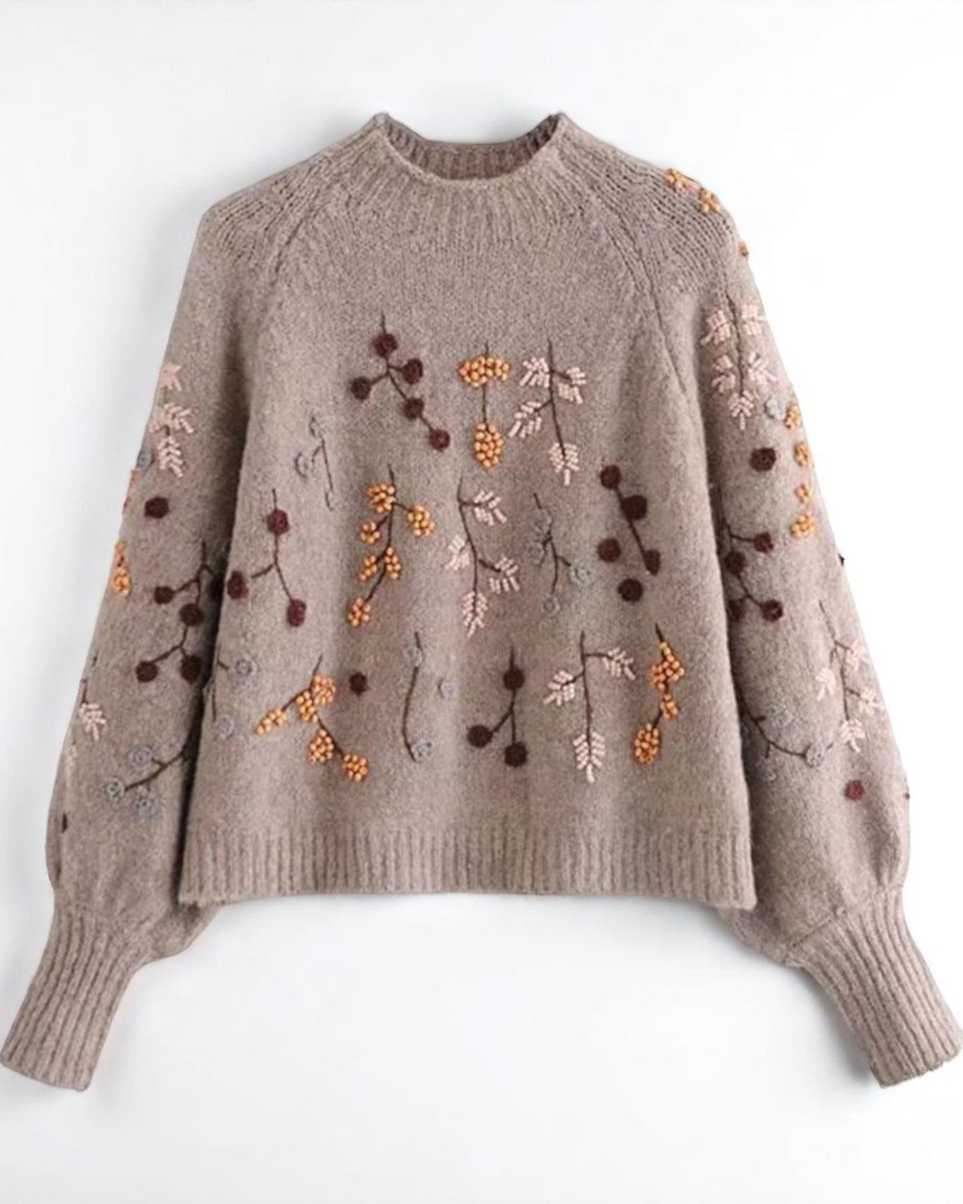 Dinah Pullover | Knitted Floral Pattern
