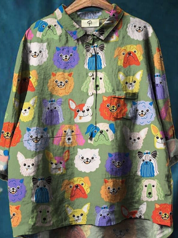 Eleanor | Colorful Pups Tee