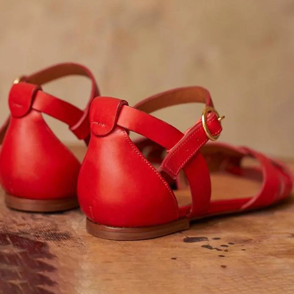 Sophia | Strappy Flat Sandals