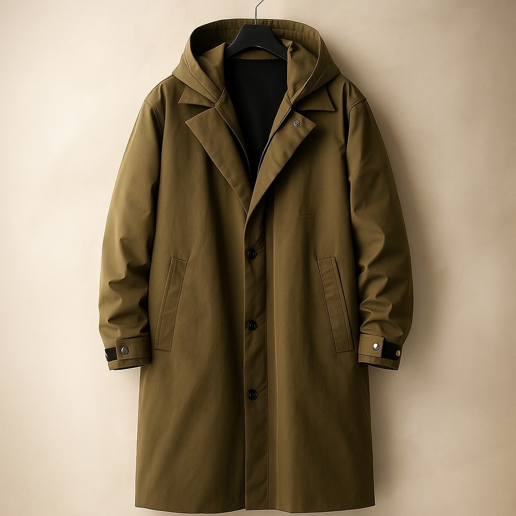 Cadoc | Men's Longline Coat with Removable Insert
