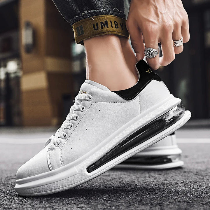 Caleb | Men's Thick Sole Lace-Up Low Top Sneakers