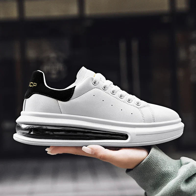 Caleb | Men's Thick Sole Lace-Up Low Top Sneakers
