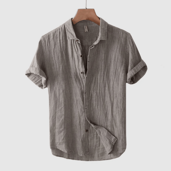 Camden | Men's Textured Linen Short Sleeve Summer Shirt
