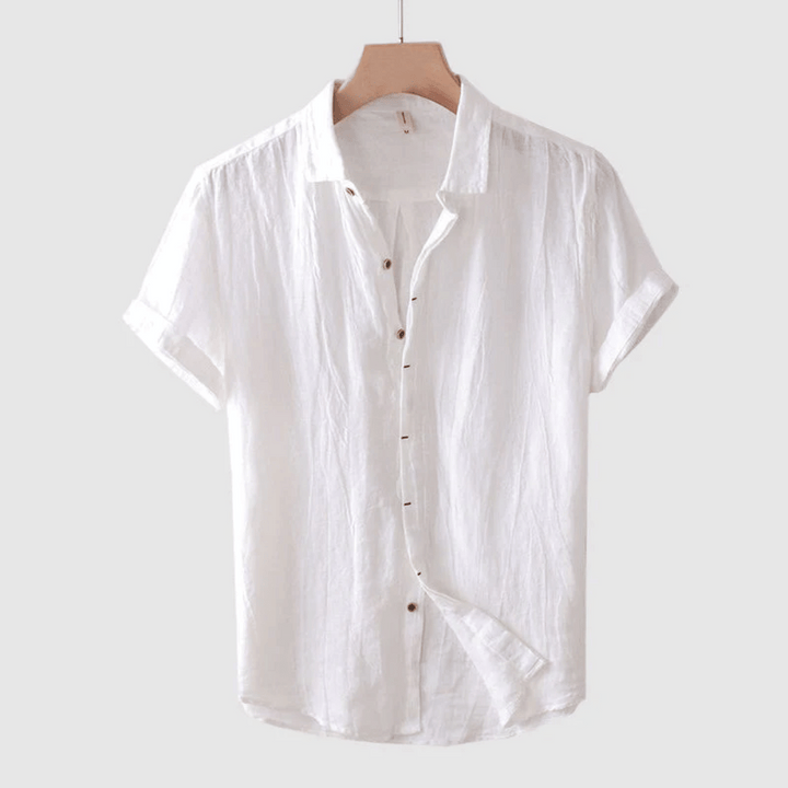 Camden | Men's Textured Linen Short Sleeve Summer Shirt