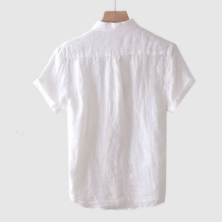 Camden | Men's Textured Linen Short Sleeve Summer Shirt