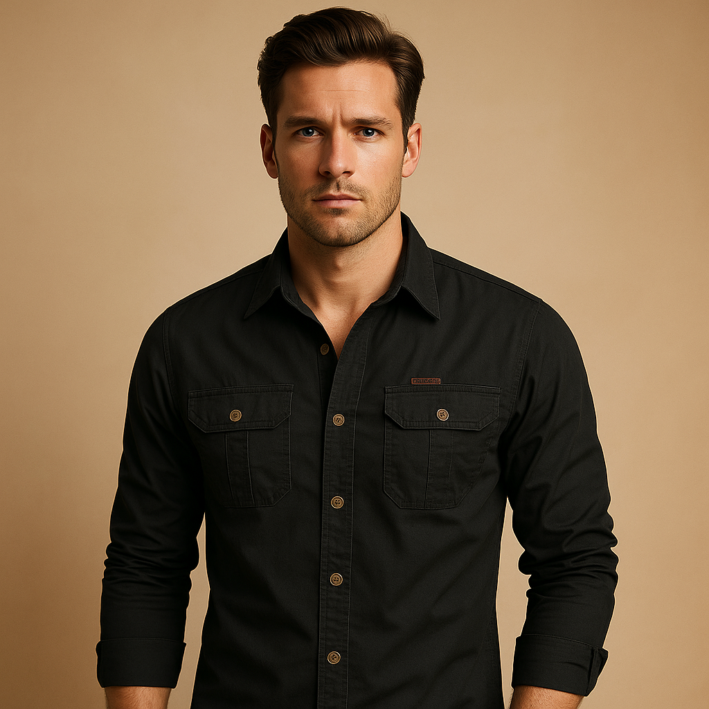 Men's Cargo Shirt with Pockets