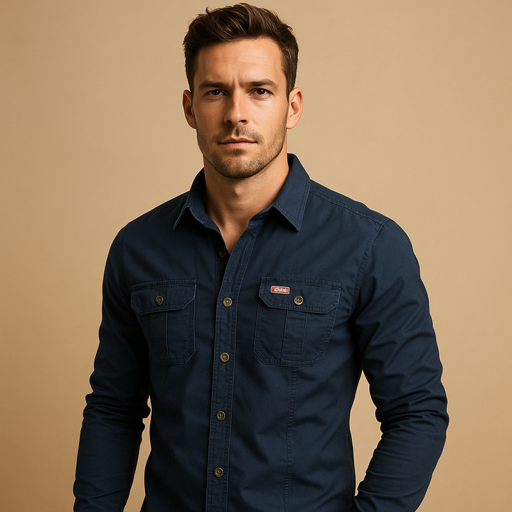Men's Cargo Shirt with Pockets