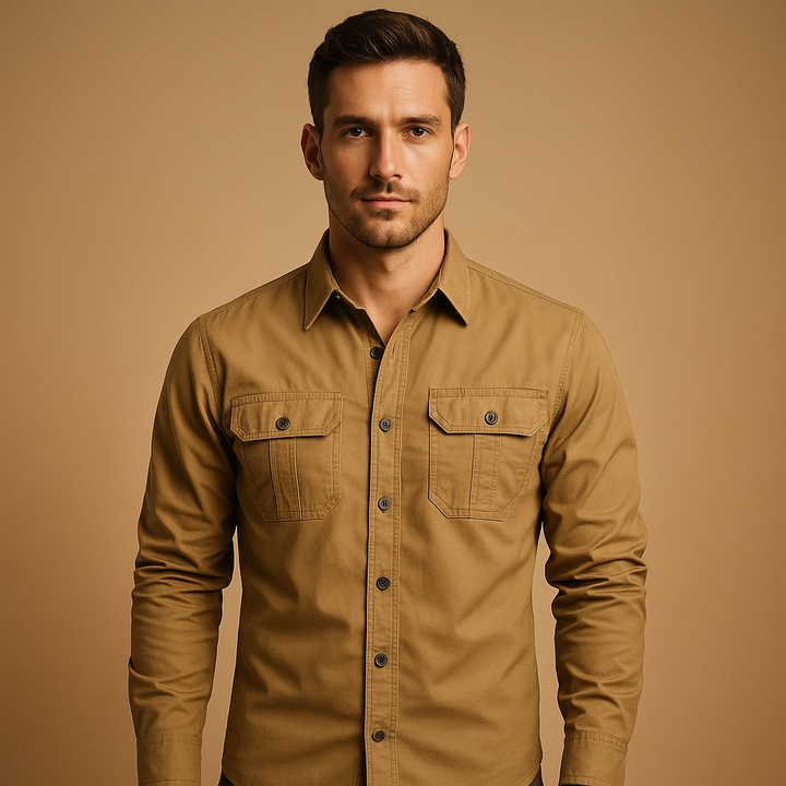 Men's Cargo Shirt with Pockets