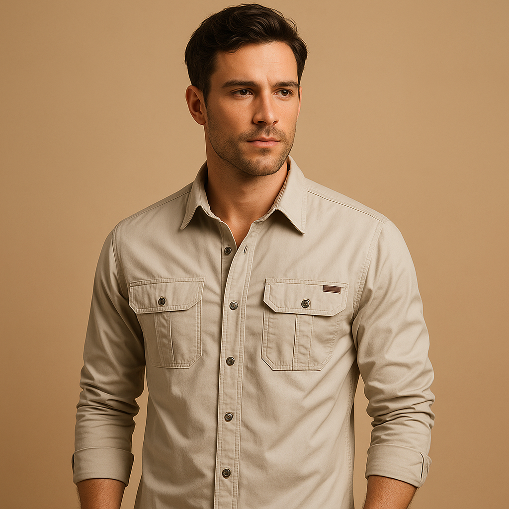 Men's Cargo Shirt with Pockets