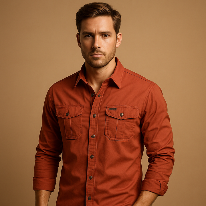 Men's Cargo Shirt with Pockets