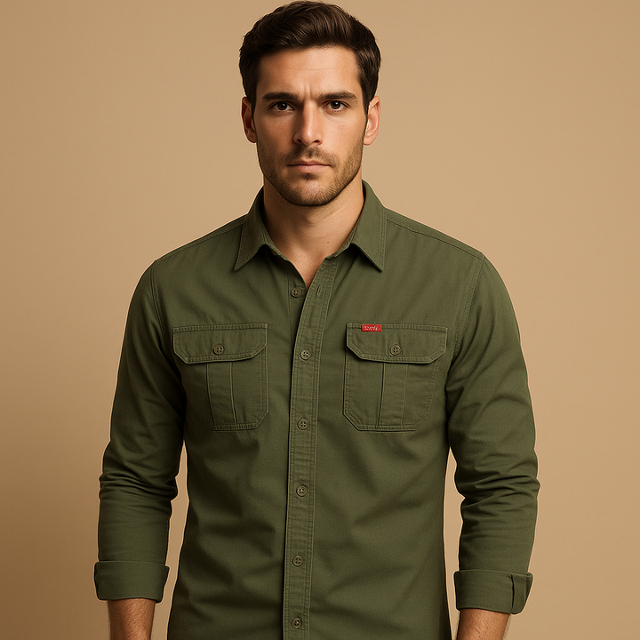 Men's Cargo Shirt with Pockets