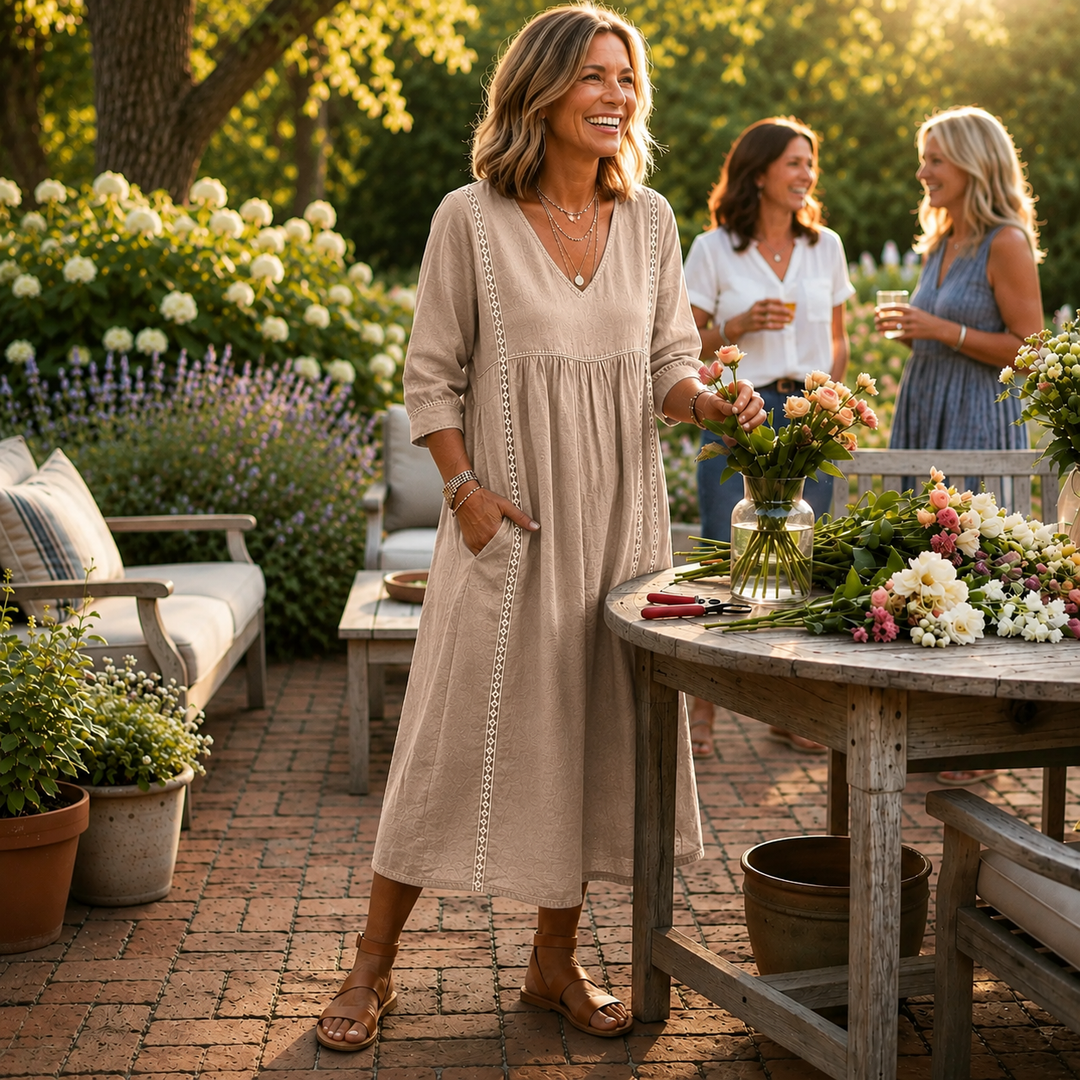Carmen | Women's Lightweight Breathable Pocketed Maxi Dress