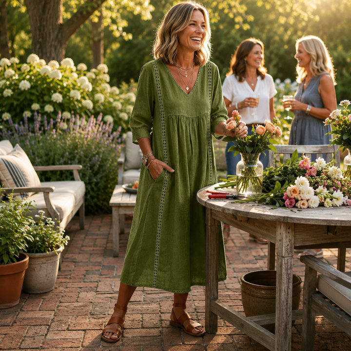 Carmen | Women's Lightweight Breathable Pocketed Maxi Dress